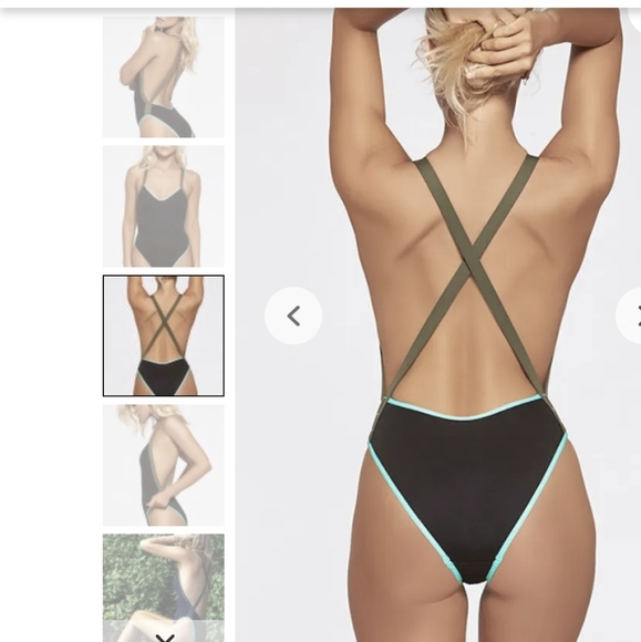 MANIAC ONE PIECE IN BLACK by L’SPACE Sz 8 - Picture 1 of 8